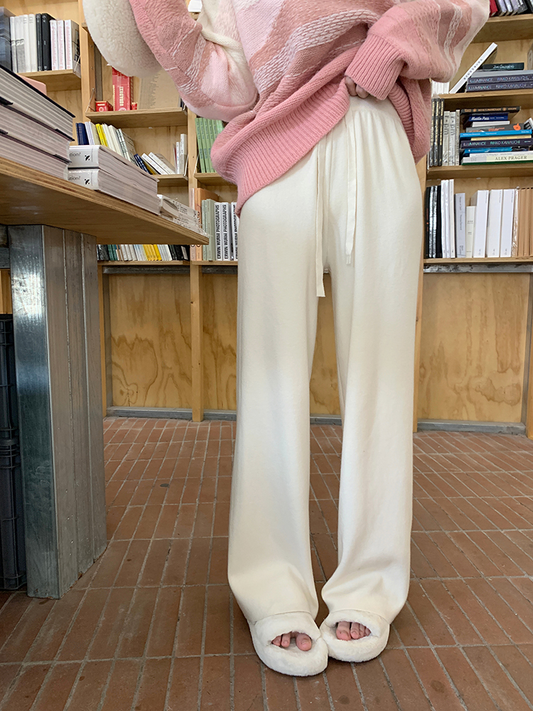 Women's High Waist Straight Leg Wide Leg Pants Casual Trousers - Image 2