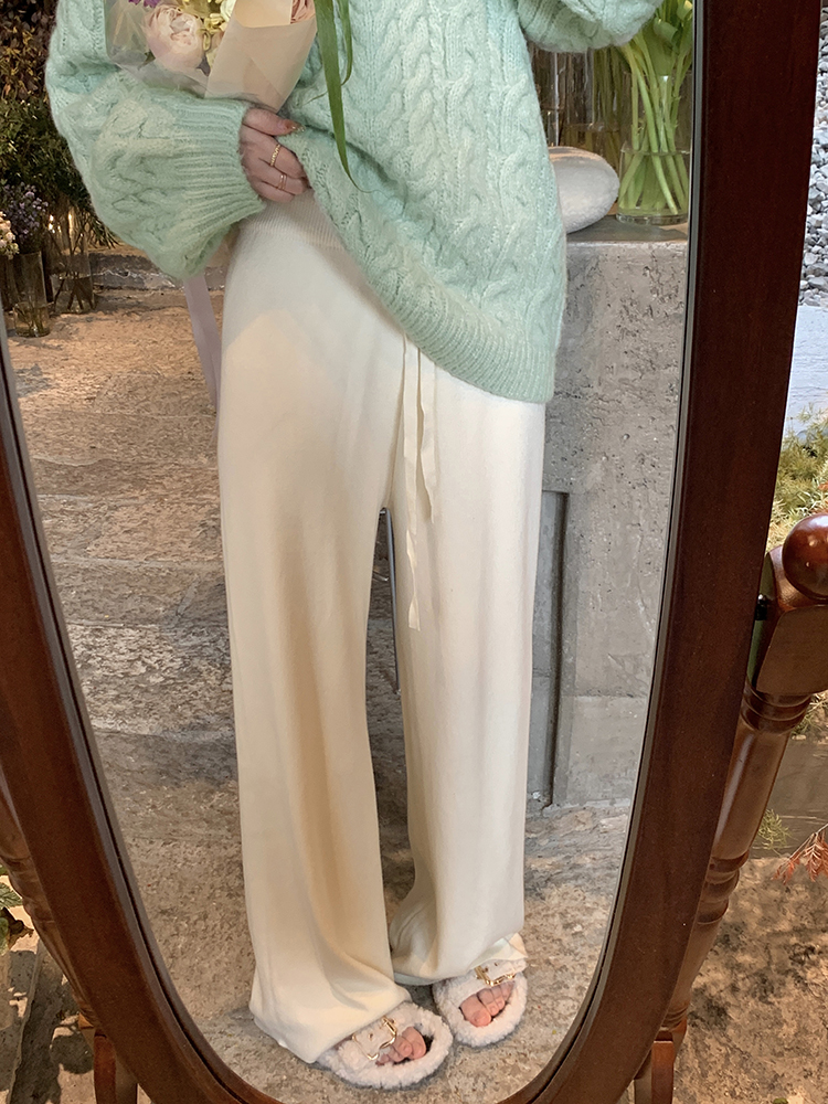 Women's High Waist Straight Leg Wide Leg Pants Casual Trousers
