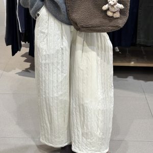 Japanese Minimalist Versatile Quilted Balloon Pants