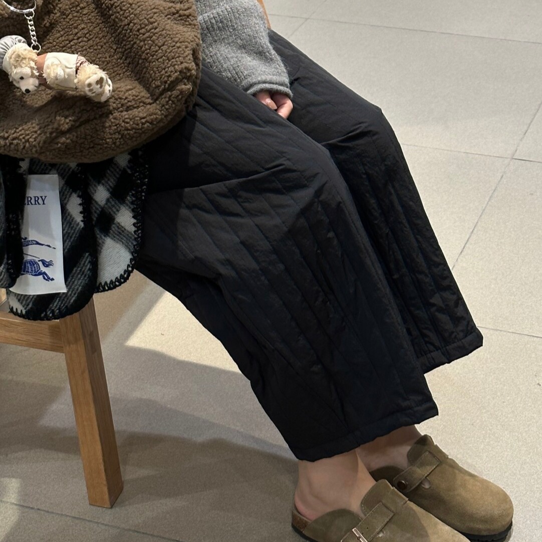 Japanese Minimalist Versatile Quilted Balloon Pants - Image 5
