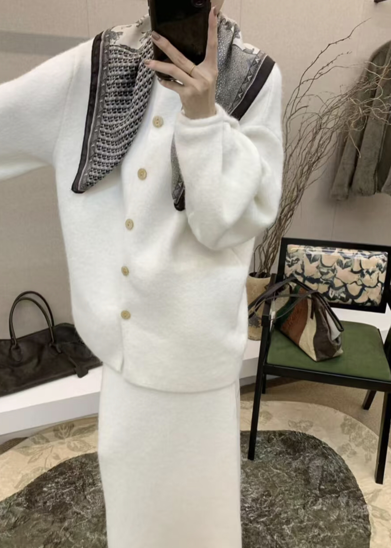 2026 Spring Knit Sweater and Skirt Set for Women - Image 3