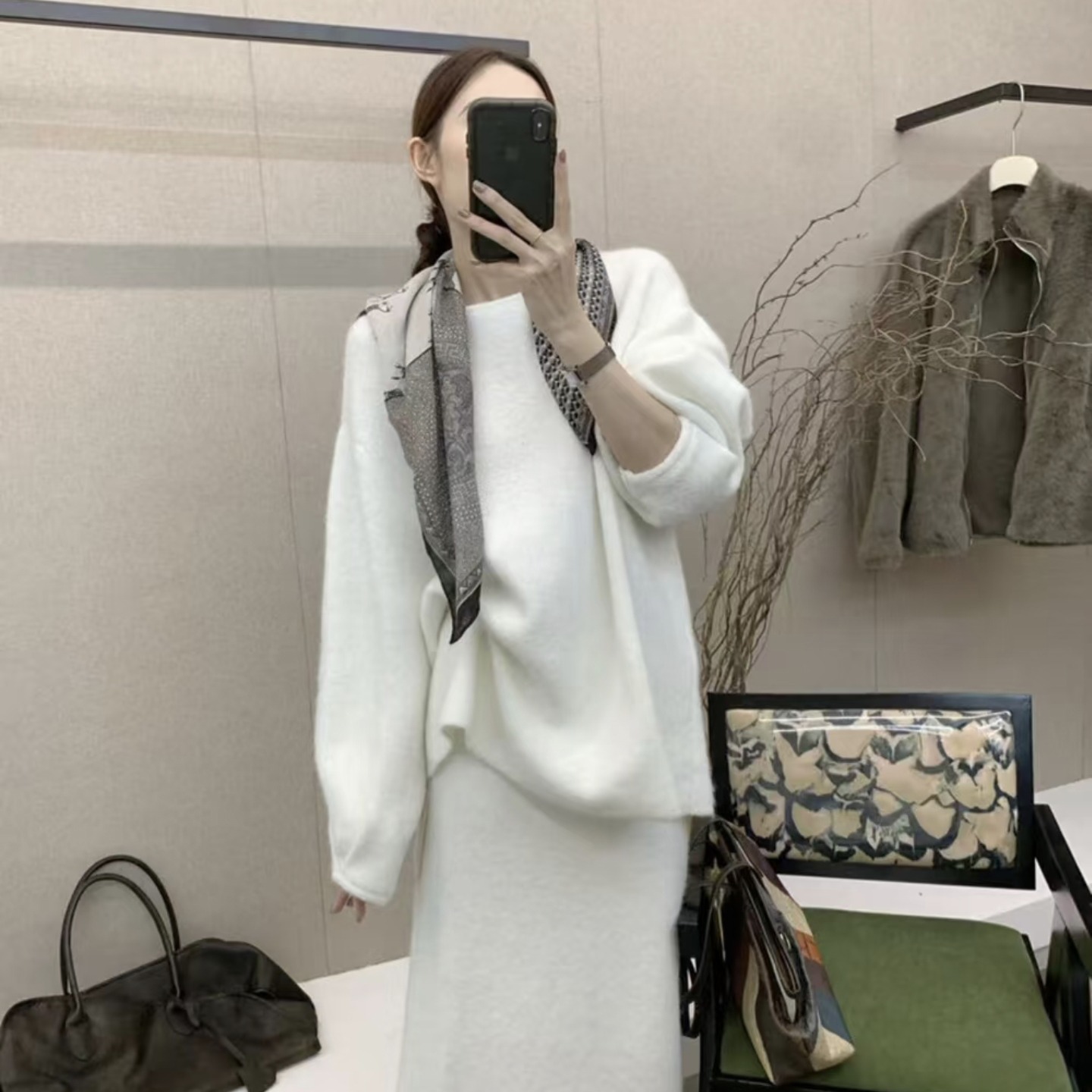 2026 Spring Knit Sweater and Skirt Set for Women - Image 5