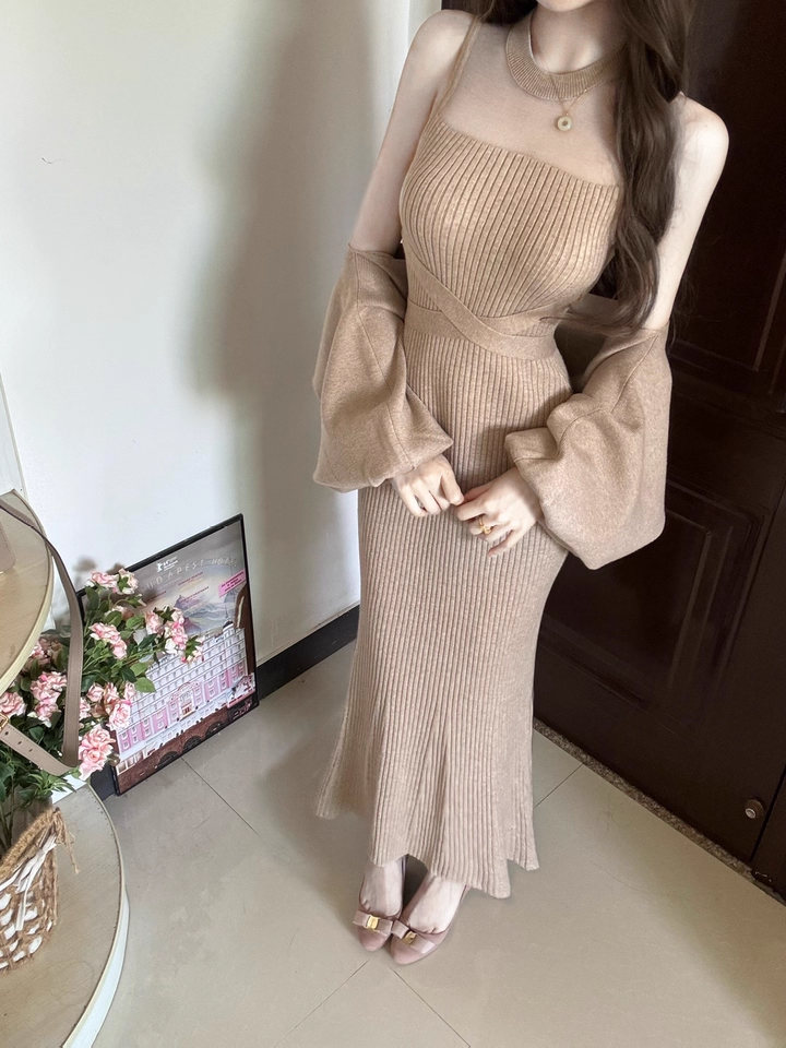 japanese-style-tie-front-cardigan-and-sleeveless-knit-dress-two-piece-set-style-6dd021