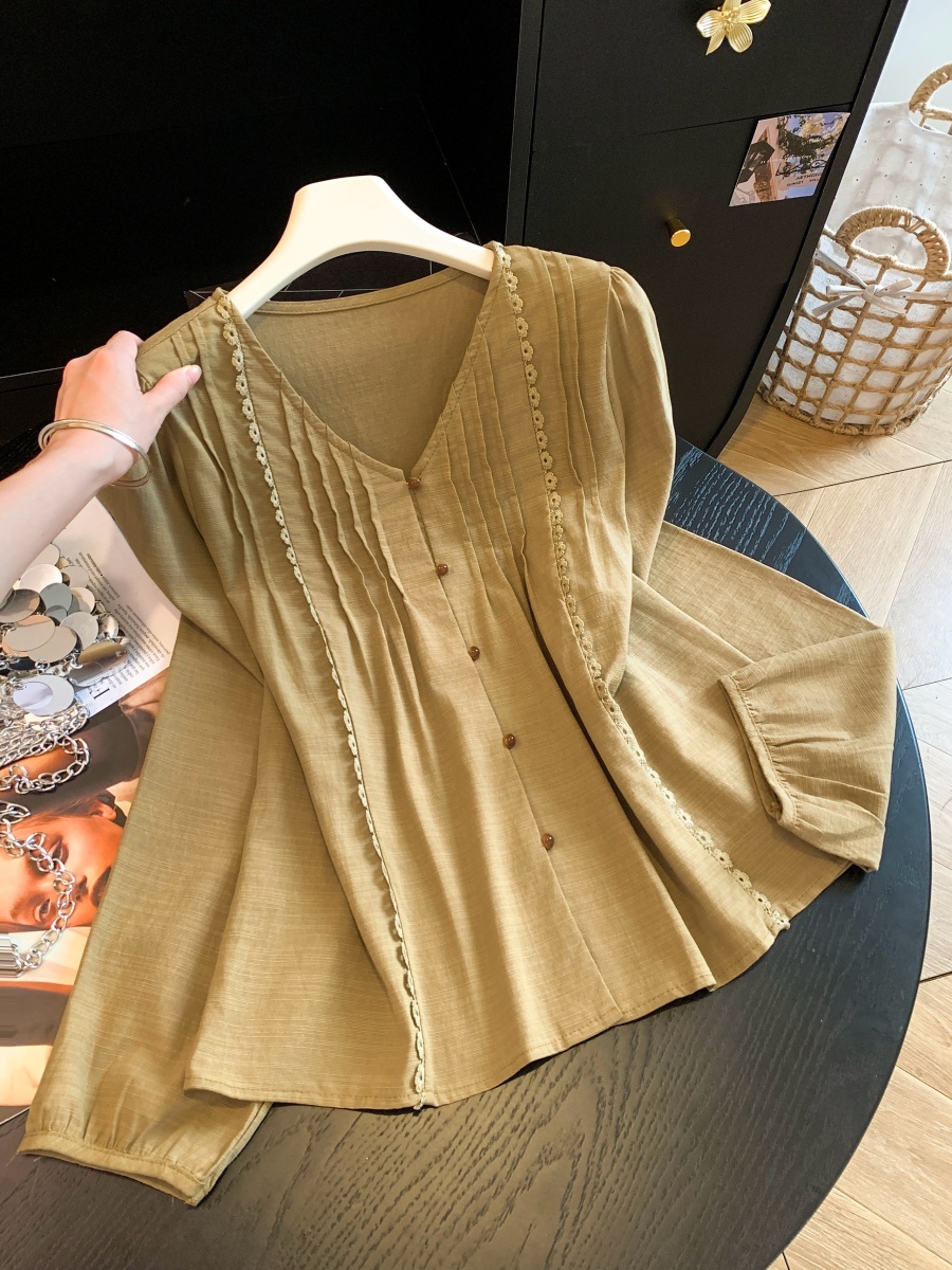 korean-v-neck-pleated-ribbed-long-sleeve-button-shirt-women-autumn-casual-top-style-69d9bc